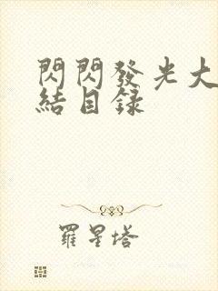 闪闪发光大团圆结目录