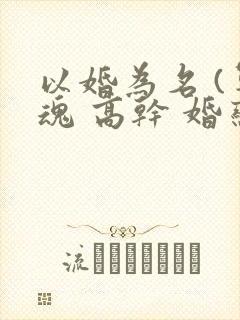 以婚为名 (军魂 高干 婚恋)封面