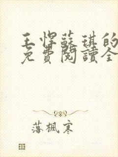 王悍苏琪的小说免费阅读全文
