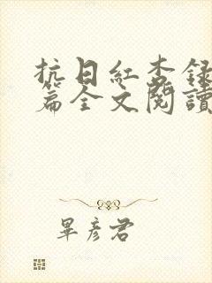 抗日红杏录番外篇全文阅读
