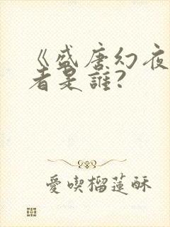 《盛唐幻夜》作者是谁?封面