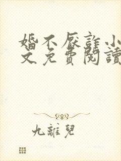 婚不厌诈小说全文免费阅读