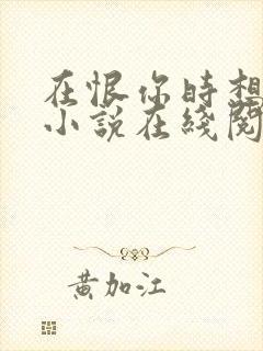 在恨你时想起爱小说在线阅读