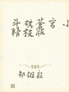 斗破苍穹 小说精校版封面