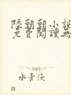 陆朝朝小说全文免费阅读无弹窗