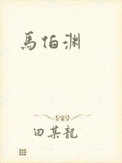 马伯渊封面