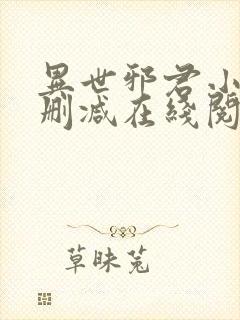 异世邪君小说无删减在线阅读
