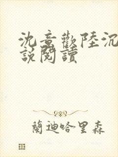 沈意欢陆沉舟小说阅读封面