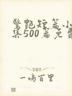 惊艳短篇小说合集500篇免费阅读小说封面
