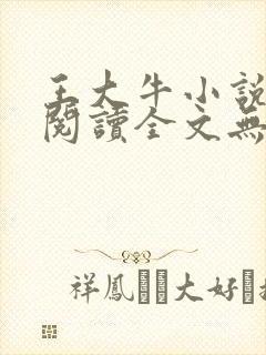 王大牛小说免费阅读全文无弹窗