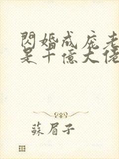 闪婚成庞老公竞是千亿大佬