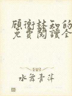 顾衡林知的小说免费阅读全文