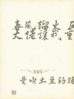 春风榴火 反派大佬让我重生后救他