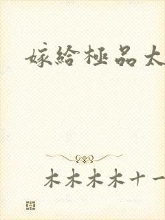 嫁给极品太子