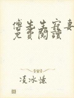 傅先生宠妻无度免费阅读