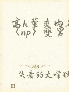 高h荤爽肉欲文〈np〉双男