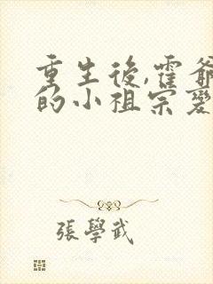 重生后,霍爷家的小祖宗变乖了免费阅读封面
