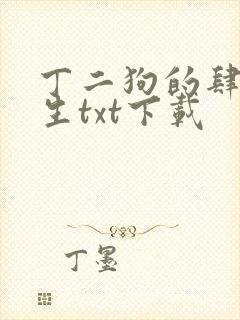 丁二狗的肆意人生txt下载