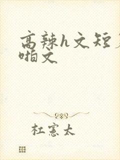 高辣h文短篇啪啪文