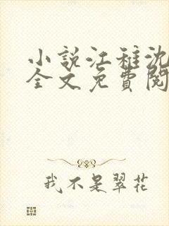 小说江稚沈卿尘全文免费阅读