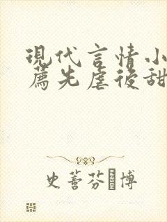现代言情小说推荐先虐后甜封面