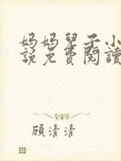 妈妈儿子小浩小说免费阅读