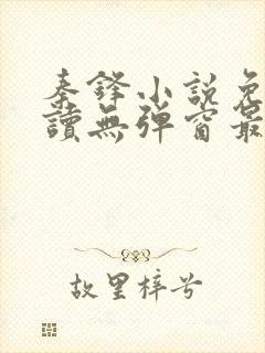 秦锋小说免费阅读无弹窗最新章节下载