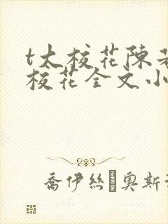 t大校花陈若芸校花全文小说阅读封面