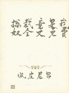 总裁竟是我的家奴全文免费阅读最新