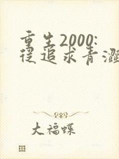 重生2000:从追求青涩校花同桌开始最新章节