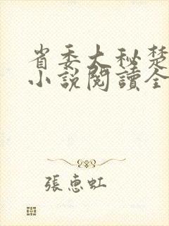 省委大秘楚东恒小说阅读全文