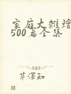 家庭大杂烩小说500篇全集封面