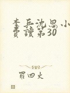 李兵沈思小说免费读第30