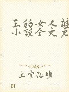 王的女人谁敢动小说全文免费阅读全文