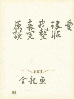 原来我很爱你小说完整版