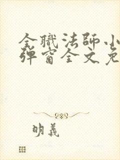 全职法师小说无弹窗全文免费阅读