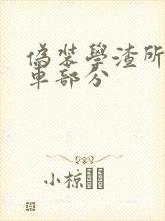 伪装学渣所有开车部分