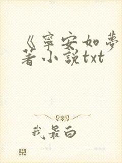 《宁安如梦》原著小说txt
