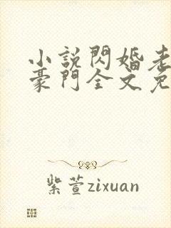 小说闪婚老公是豪门全文免费阅读