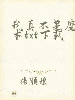 我真不是魔神全本txt下载