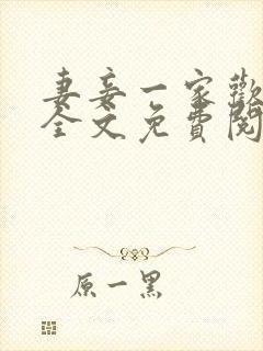 妻妾一家欢小说全文免费阅读封面