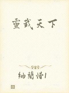 灵武天下封面