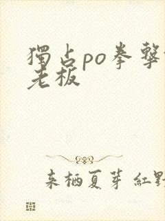 独占po拳击馆老板