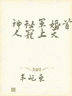 神秘军婚首长大人宠上天封面