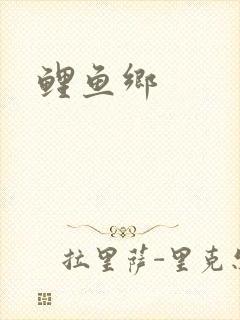 鲤鱼乡封面