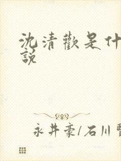 沈清欢是什么小说