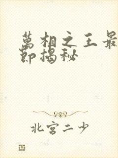 万相之王最新章节揭秘