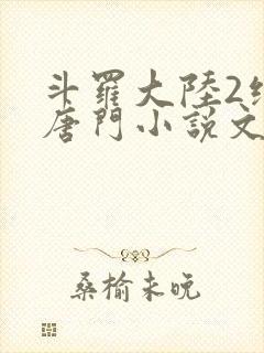 斗罗大陆2绝世唐门小说文本下载封面