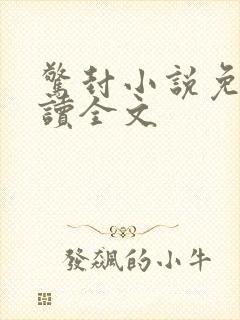 惊封小说免费阅读全文