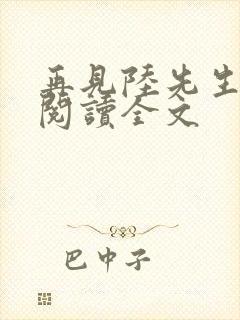 再见陆先生免费阅读全文